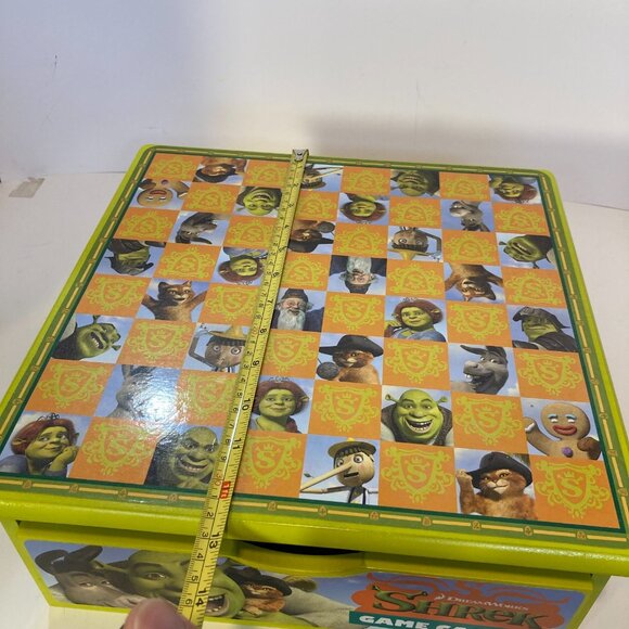 Dreamworks Shrek Game Castle Wooden Board Drawer With 8 Games + Box 2006 - Picture 7 of 16
